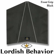 ■Lordish Behavior■LB デッキパッド Front grip [Black] フロント用 3Piece／ローディッシュビヘイビア_画像1