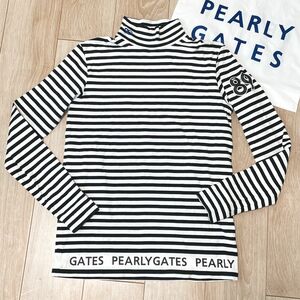 美品　パーリーゲイツ　ハイネック　4 メンズ　ストレッチ　モックシャツ　インナー　PEARLYGATES 長袖　 ロンT