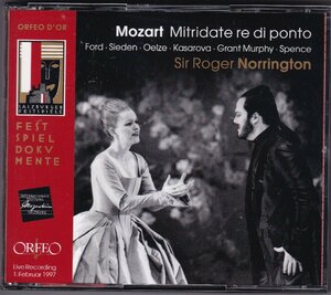 ORFEO 　モーツァルト　「ポントの王ミトリダーテ」　ノリントン/カメラータ・ザルツブルク　2CD