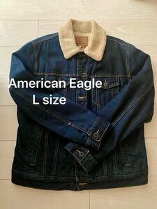 American Eagle ボア　Gジャン　デニムジャケット Lサイズ