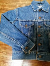 70s ヴィンテージ　リーバイス　LEVI'S　70505 70506　デニムジャケット　Ｇジャン 希少サイズ　インディゴ　ブルー　キッズ　レディース　_画像4