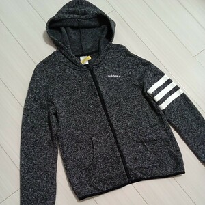  Adidas NEO adidas Parker Zip выше f-ti вязаный Parker длинный рукав женский 