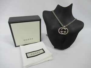 1円★中古品【GUCCI】グッチ ネックレス アクセサリー ブランド シルバー 925 GG 