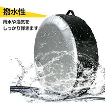 タイヤカバー 車 ホイール スペアタイヤ 防水 交換 保護 収納 カー用品 保管 軽自動車 丈夫 紫外線 屋外 撥水 劣化防止 718_画像5