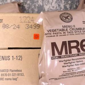 送料無料！MREレーション MENU -11 2024年8月検品 米軍 ミリ飯 ミリメシ 戦闘糧食 非常食 備蓄 保存食 防災 車中泊 キャンプ飯 サバゲの画像1