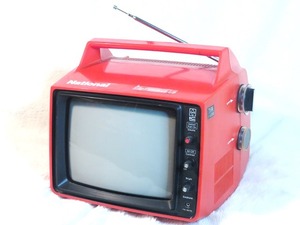 ∇ 1974 National TR-901B ナショナル　小型テレビ　　昭和レトロ　