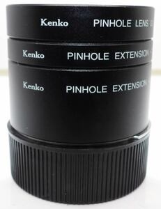 Leica ライカ M マウント用 Kenko ケンコー ピンホールレンズ エクステンション7mm、エクステンション22mmの3点セット 中古