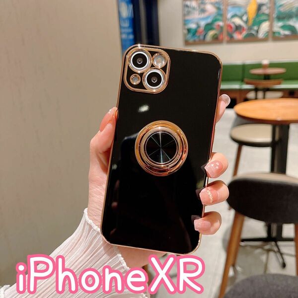 セール iPhoneXR スマホリング ケース カバー 耐衝撃 大人気 韓国 iPhoneケース TPU 軽量 シンプル オシャレ