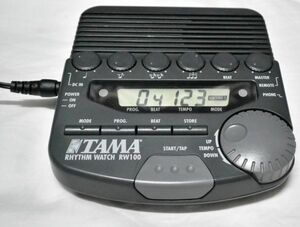 ●●●動作品　TAMA RHYTHM WATCH RW100　電子メトロノーム リズムマシン ドラム練習やライブに プログラム機能　レターパックプラス発送