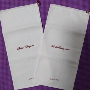 (新品未使用) Ferragamo保存袋 フェラガモ巾着袋 2枚