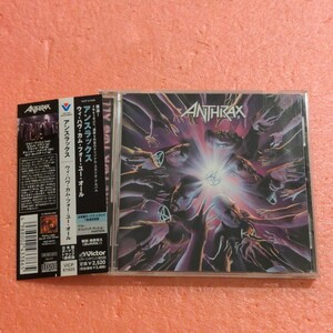 CD 国内盤 帯付 ボーナストラック付 アンスラックス ウィ ハヴ カム フォー ユー オール ANTHRAX WE'VE COME FOR YOU ALL