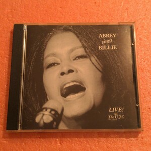 CD Abbey Lincoln Abbey Sings Billie アビー リンカーン A TRIBUTE TO BILLIE HOLIDAY HAROLD VICK JAMES WEIDMAN TARIK SHAH