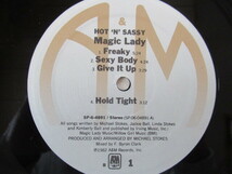 HOT 'N' SASSY / Magic Lady　マジック・レディ　　ガールズファンク　米国１２インチアルバム_画像4