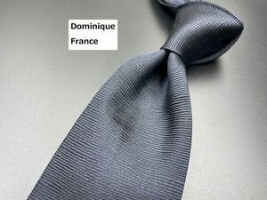 【超美品】Dominique France　ドミニクフランス　スリースター　ゴルフ柄　ネクタイ　3本以上送料無料　ブラックネイビー　0204164