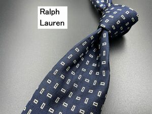 【美品】Ralph Lauren　ラルフローレン　ドット柄　ネクタイ　3本以上送料無料　ネイビー　0205057