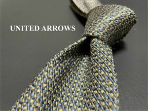 【超美品】United Arrows　ユナイテッドアローズ　ドット柄　ネクタイ　3本以上送料無料　グレイ系