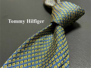 【超美品】TOMMY HILFIGER　トミーヒルフィガー　ドット柄　ネクタイ　3本以上送料無料　ブルー系