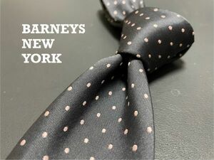 BARNEYSNEWYORK　バーニーズニューヨーク　ドット柄　ネクタイ　3本以上送料無料　グレイ