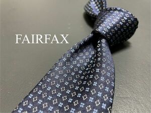 【美品】FAIRFAX　フェアーファックス　ドット柄　ネクタイ　3本以上送料無料　ネイビー