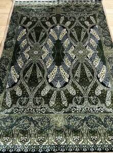 イラン産　高級ペルシャ絨毯　総シルク　手織り　最高峰225万ノット　101×152cm #9
