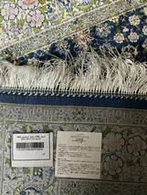 イラン産　高級ペルシャ絨毯　総シルク　手織り　最高峰225万ノット　101×152cm #1_画像9