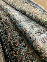 イラン産　高級ペルシャ絨毯　総シルク　手織り　最高峰225万ノット　101×152cm #16_画像3
