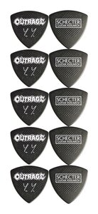 ★SCHECTER SPA-OR/YY/10枚セット OUTRAGE 安井義博 シグネチャー ベース/ギター ピック★新品送料込/メール便