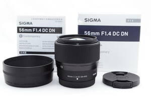 ★超美品★ シグマ SIGMA 56mm F1.4 DC DN Contemporary 富士フイルムXマウント