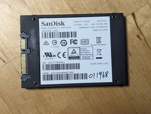 SanDisk内蔵ハードディスクSSD 120GB【動作確認済み】011968　