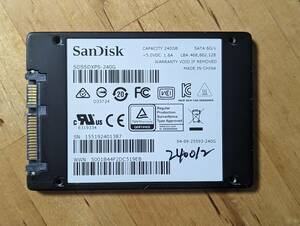 　SanDisk内蔵ハードディスクSSD 240GB【動作確認済み】240012　