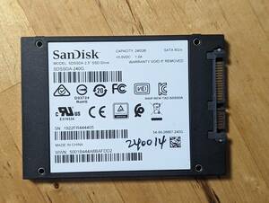 SanDisk内蔵ハードディスクSSD 240GB【動作確認済み】240014　