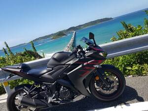 YZF-R3 ABS 奇跡の美車 超低走行3500km 傷汚れ無し コンディション最高 希少マットブラック 福岡市 陸送手配可能