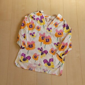 ★MARNI PANSIES PRINT POPLIN BLOUSE パンジー ブラウス マルニの画像1