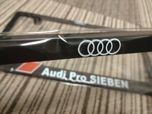 Audiアウディ ナンバープレートフレーム 2枚組 Audi Pro SIEBEN Audi Pro Shopオリジナル ナンバープレートガーニッシュ【新品未開封品】_画像6