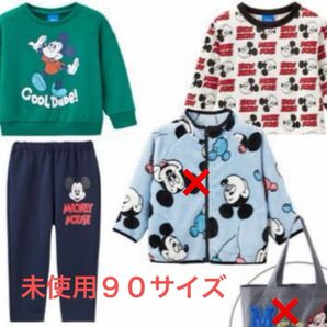 ミッキー　しまむら　ベビー　福袋　トップス 子供服 セットアップ キッズ 赤ちゃん ベビー 男の子　90