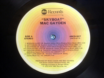 ○MAC GAYDEN／SKYBOAT 米オリジナル盤歌詞カード付き_画像6