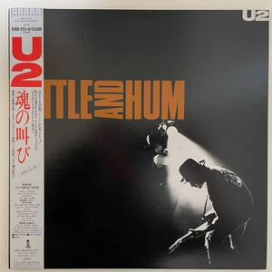 日本盤　国内盤　帯付 2枚組 LP U2 / RATTLE AND HUM 魂の叫び 