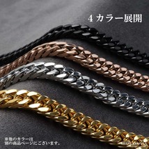 ステンレス製 ダブル喜平ブレスレット シルバー 幅6mm マイアミチェーン 喜平チェーンブレスレット 細身 金アレ対応_画像5