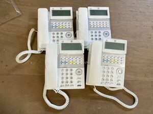 中古☆サクサ PLATIAII 18ボタン電話機 TD810(W)　まとめて４台