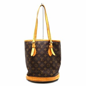 【中古】LV/ルイヴィトン　M42238　バケツPM　ハンドバッグ　モノグラム　レディース　中ハガレ有