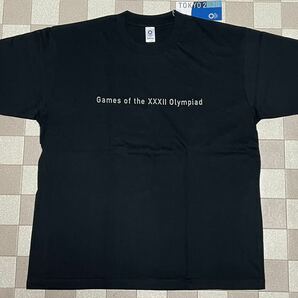【未使用品】TOKYO 2020 東京オリンピック パラリンピック Mサイズ(大きめ)黒色 半袖 Tシャツ メンズウエア 公式ライセンス商品の画像1