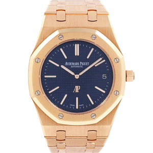  Audemars Piguet (AUDEMARS PIGUET) Royal дуб jumbo extra sin15202OR.OO.1240OR.01.A голубой циферблат производство конец модель наручные часы 