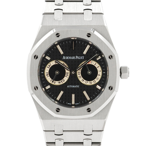  Audemars Piguet (AUDEMARS PIGUET) Royal дуб дата 39mm 26330ST.OO.1220ST.01 черный циферблат наручные часы мужской 