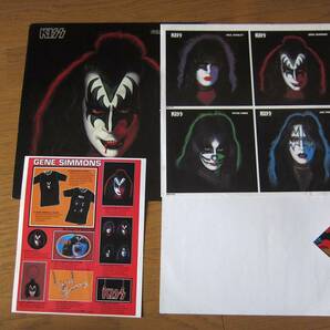 □KISS GENE SIMMONS 米盤オリジナルほぼ美品！ポスター付属品完品 盤厚 両面STERLING刻印の画像3