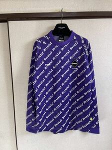 【美品】【レターパックプラス対応】 FCRB f.c real bristol エフシーレアルブリストル SOPH ソフ L/S TRAINING TOP Tシャツ カットソー 紫