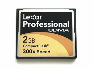 【残り1枚】☆美品☆ CFカード 2GB 300x レキサー プロフェッショナル Lexar Professional コンパクトフラッシュ CompactFlash Card