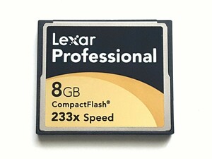 [ article limit ]* beautiful goods * CF card 8GB 233xre kissa - Professional Lexar Professional CompactFlash CompactFlash Card