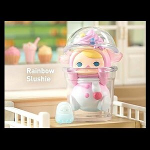 フィギュア　Rainbow Slushie　POPMART PUCKY ラビット カフェ シリーズ　ポップマート　ミニチュア　マスコット