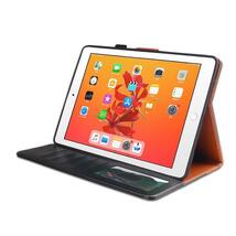 iPad Air4/Air5/Pro11インチ 第1世代用 牛革風 PUレザー 保護ケース TPU ソフトバックカバー スタンド カード入れ付 黒_画像7