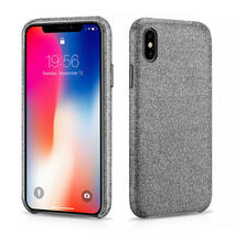 【正規品】ICARER XOOMZ iPhone X (テン)/ XS 5.8インチ(テン)専用 布紋 雪花柄 バック カバー ケース　グレー_画像4